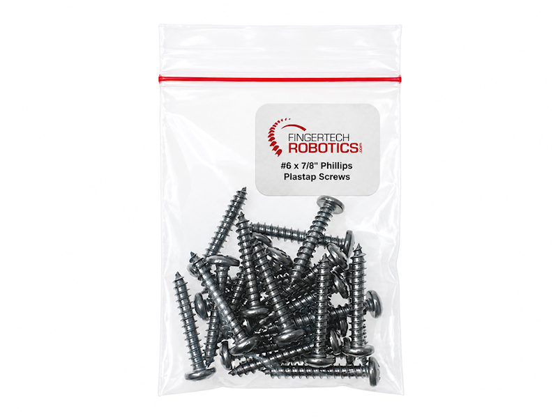 #6 Phillips Plastap Screws (25pcs) (choose length)