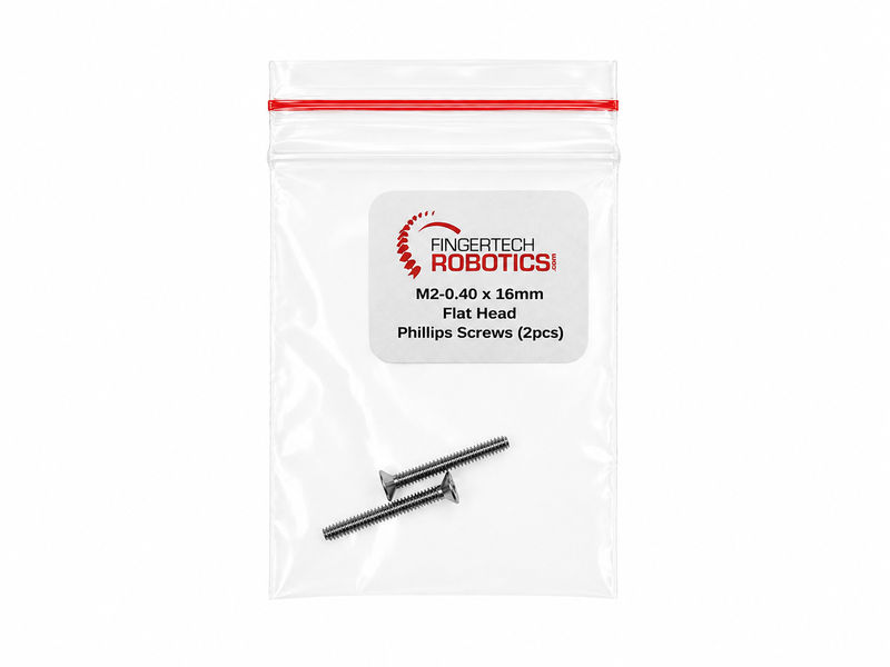 M2-0.40 x 5mm Flat Head Screws (2pcs)